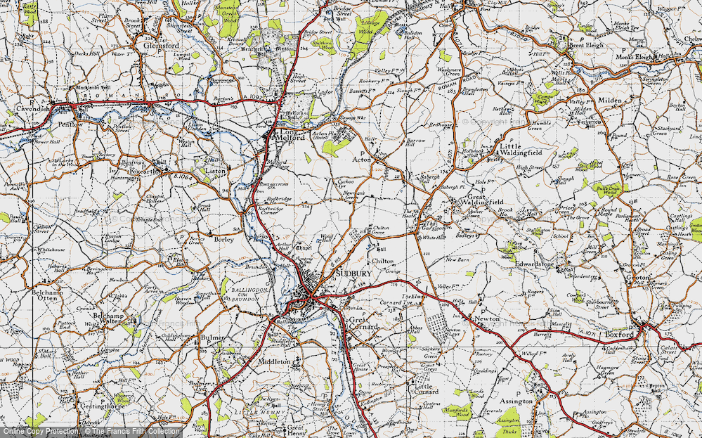 Old Map of Newman's Green, 1946 in 1946