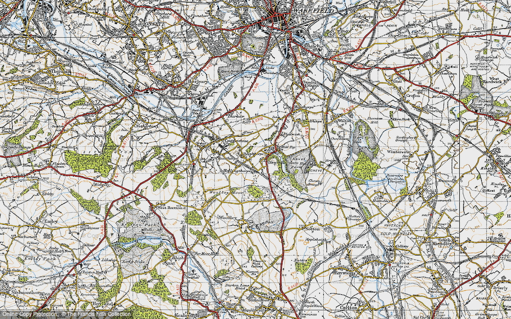 Old Map of Newmillerdam, 1947 in 1947
