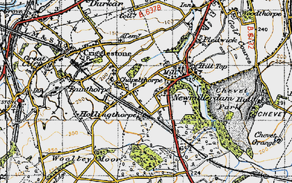 Old map of Newmillerdam in 1947