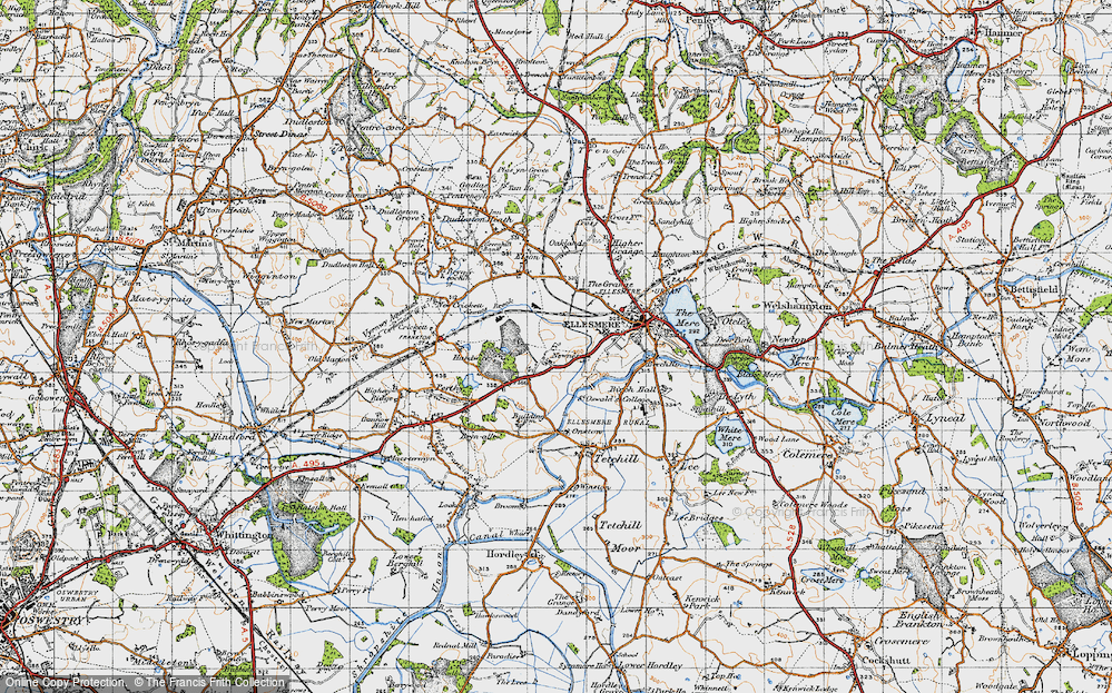 Old Map of Newnes, 1947 in 1947