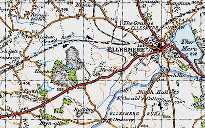 Old map of Newnes in 1947