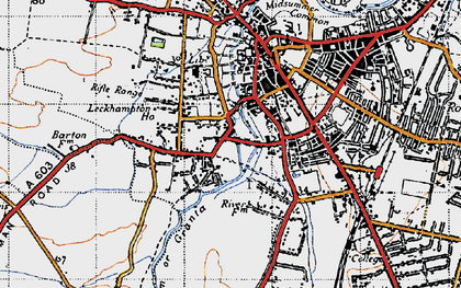 Old map of Newnham in 1946
