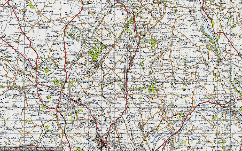 Old Map of Newpool, 1947 in 1947