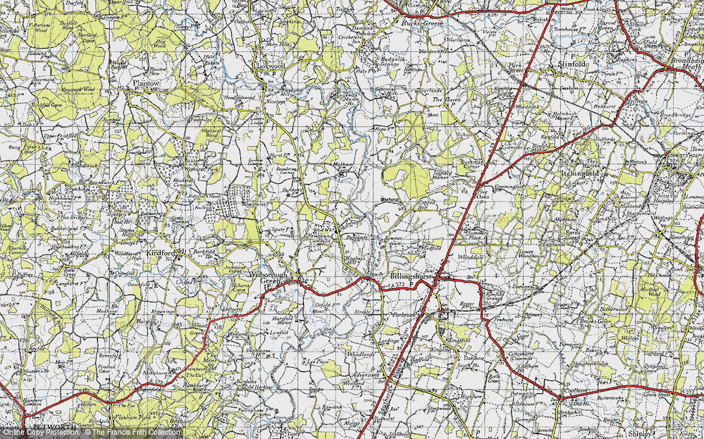 Old Map of Newpound Common, 1940 in 1940