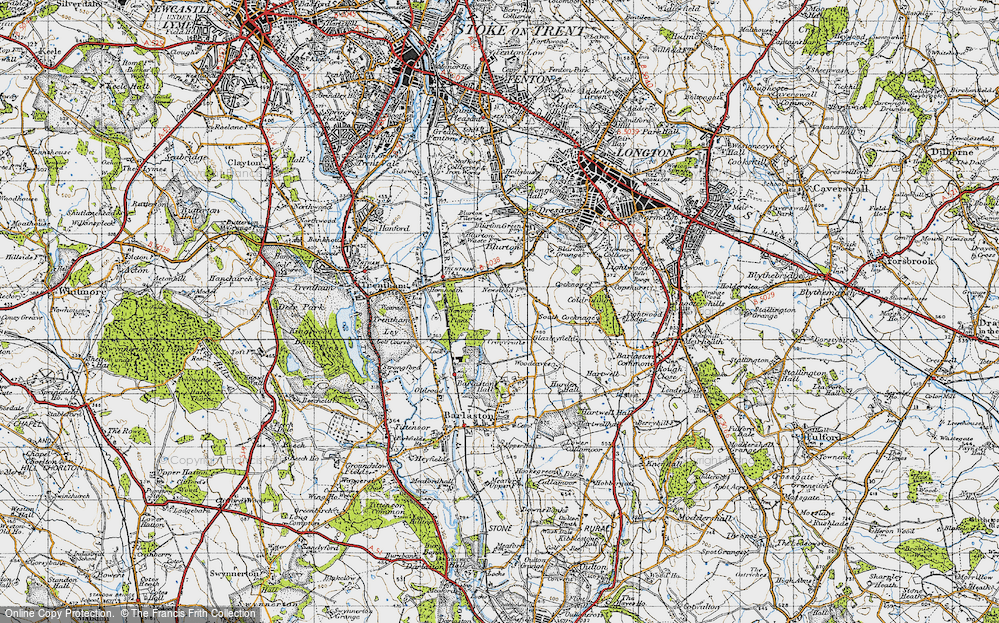 Old Map of Newstead, 1946 in 1946