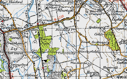 Old map of Newstead in 1946