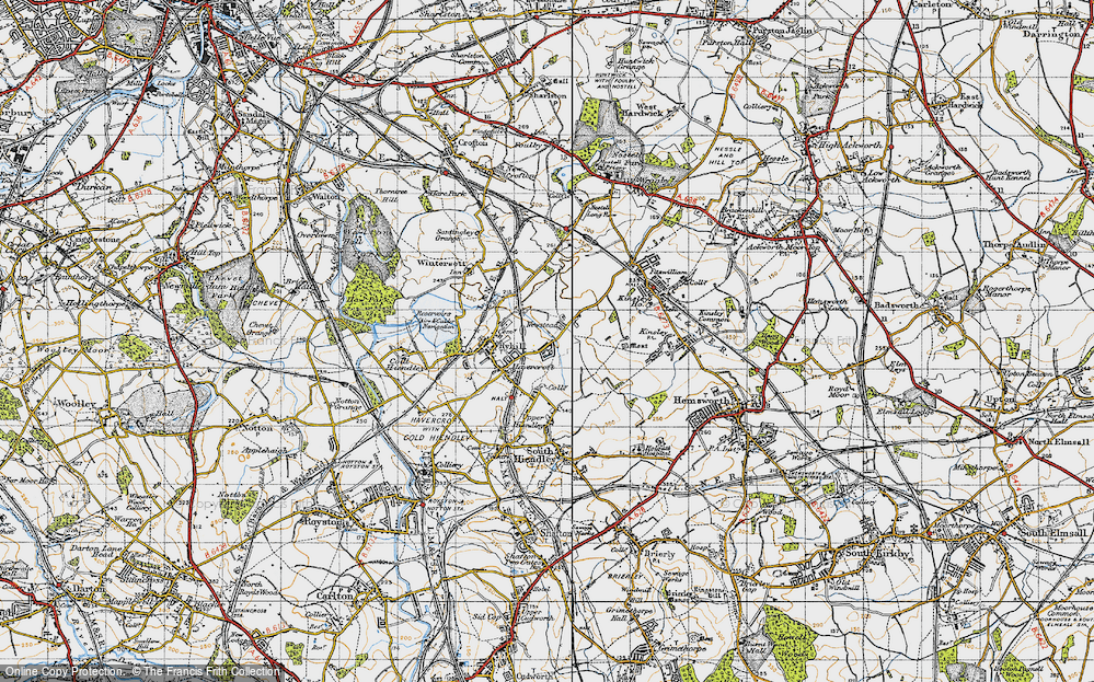 Old Map of Newstead, 1947 in 1947