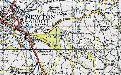 Old map of Newtake in 1946