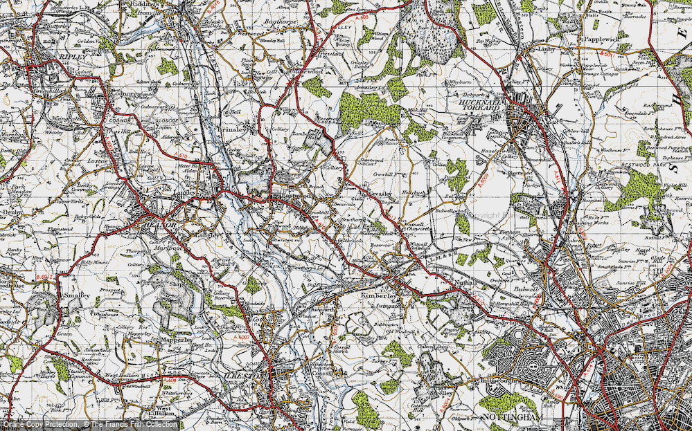 Old Map of Newthorpe, 1946 in 1946