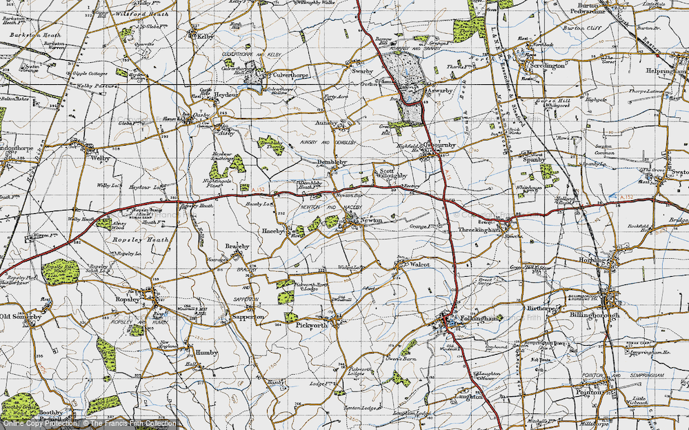 Old Map of Newton, 1946 in 1946