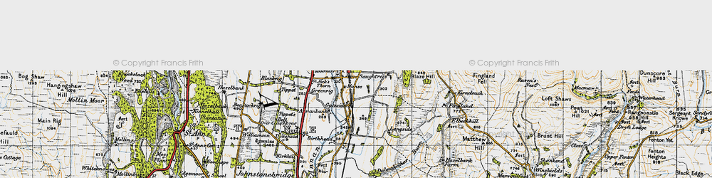 Old map of Newton in 1947