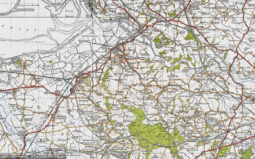 Old Map of Newton, 1947 in 1947
