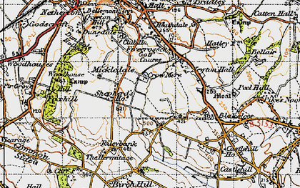 Old map of Newton in 1947