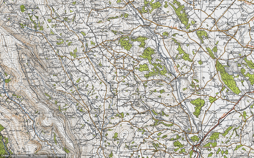 Old Map of Newton, 1947 in 1947