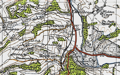 Old map of Wig Wood in 1947