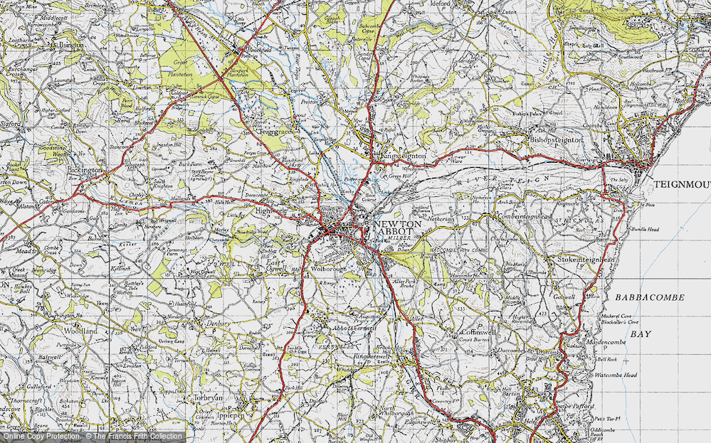 Historic Ordnance Survey Map Of Newton Abbot 1946   Newton Abbot 1946 Npo791726 Large 