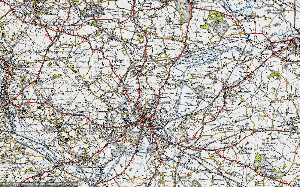 Old Map of Newton Hill, 1947 in 1947