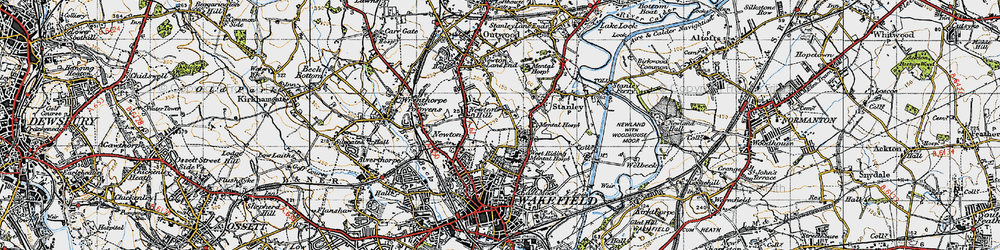 Old map of Newton Hill in 1947