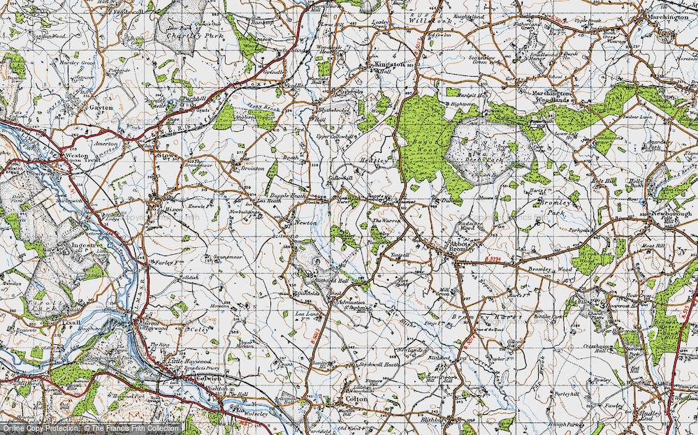 Old Map of Newton Hurst, 1946 in 1946