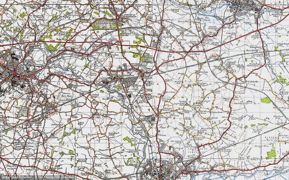 Old Map of Newton Park, 1947 in 1947