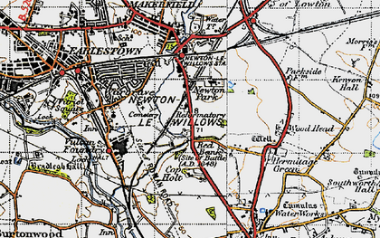 Old map of Newton Park in 1947