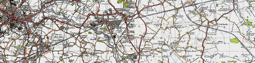 Old map of Newton Park in 1947