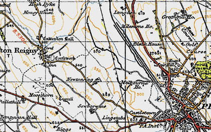 Old map of Newton Rigg in 1947