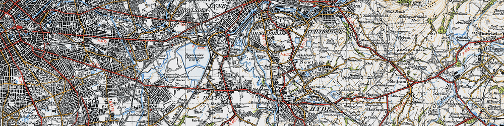 Old map of Newton Wood in 1947