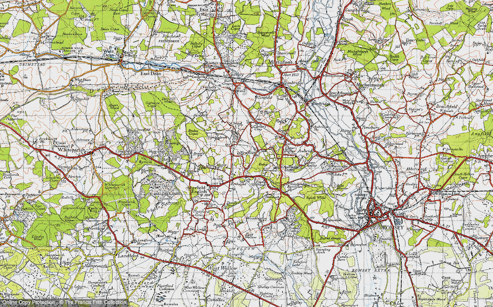 Old Map of Newtown, 1940 in 1940