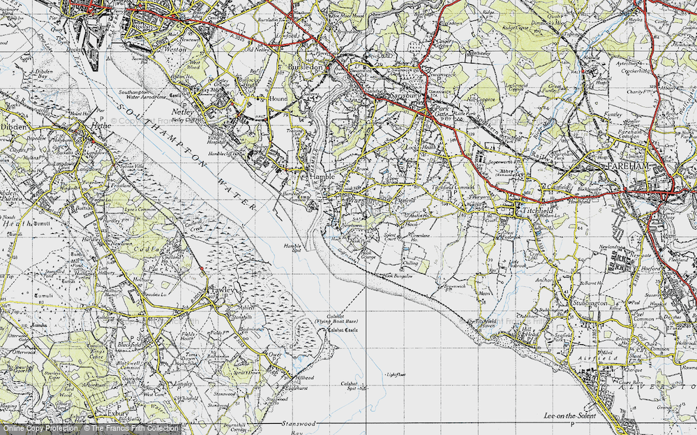 Old Map of Newtown, 1945 in 1945