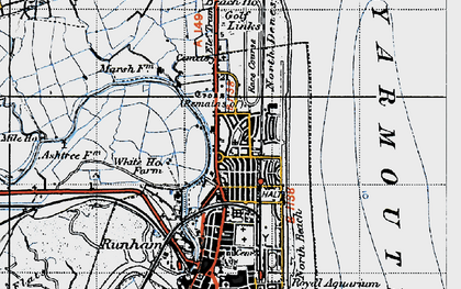 Old map of Newtown in 1945