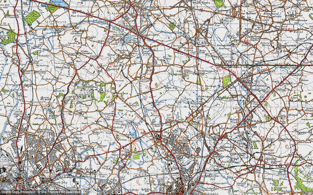 Old Map of Newtown, 1946 in 1946