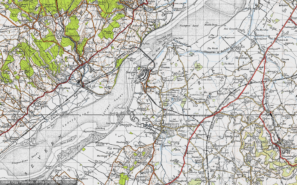 Old Map of Historic Map covering Westfield Brake in 1946