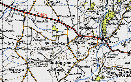 Old map of Breaks, The in 1947