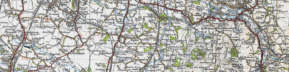 Old map of Newtown in 1947