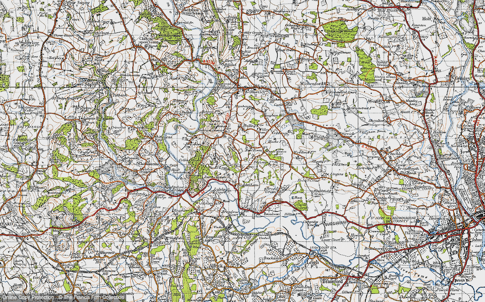 Old Map of Newtown, 1947 in 1947