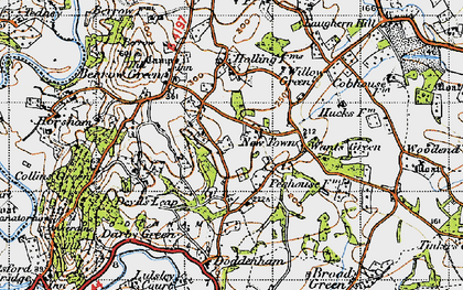 Old map of Newtown in 1947