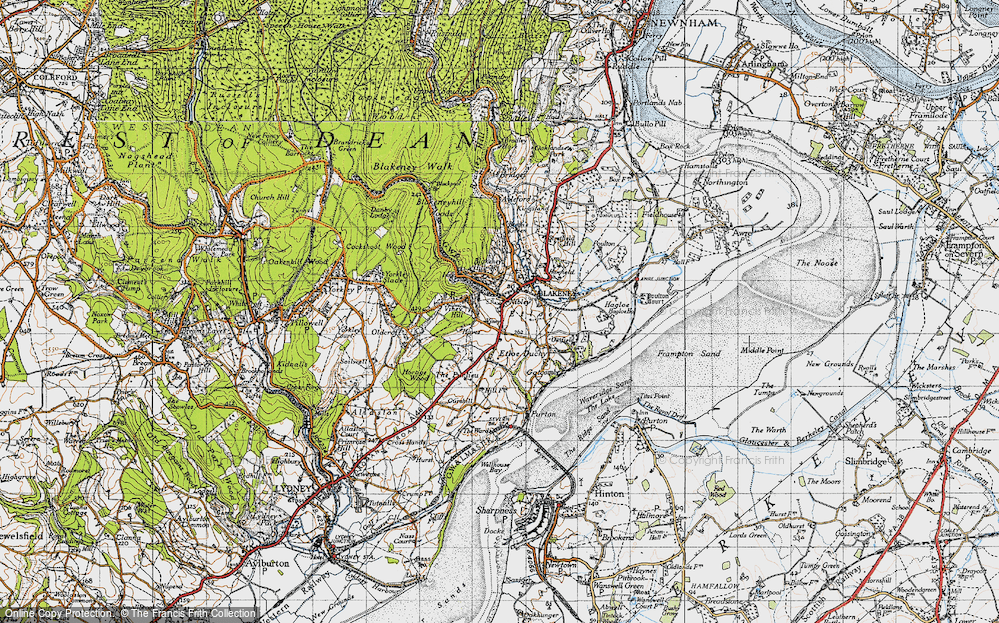 Old Map of Nibley, 1946 in 1946