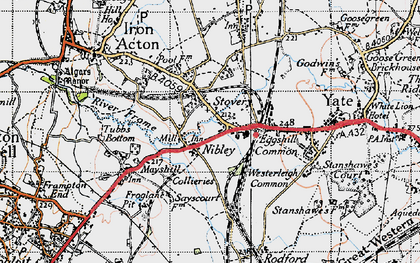 Old map of Tubb's Bottom in 1946