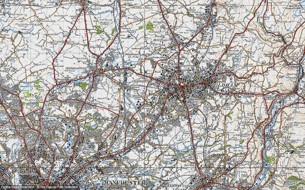 Old Map of Nimble Nook, 1947 in 1947