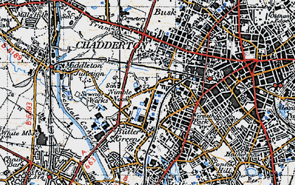 Old map of Nimble Nook in 1947
