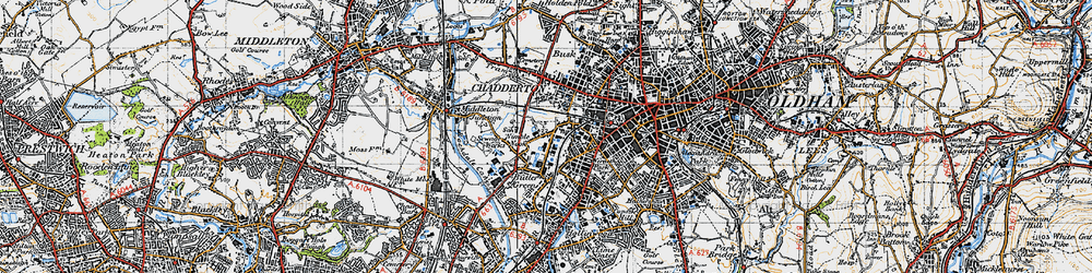 Old map of Nimble Nook in 1947