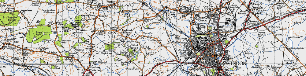 Old map of Nine Elms in 1947