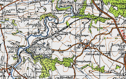 Old map of Wissett's Wood in 1947