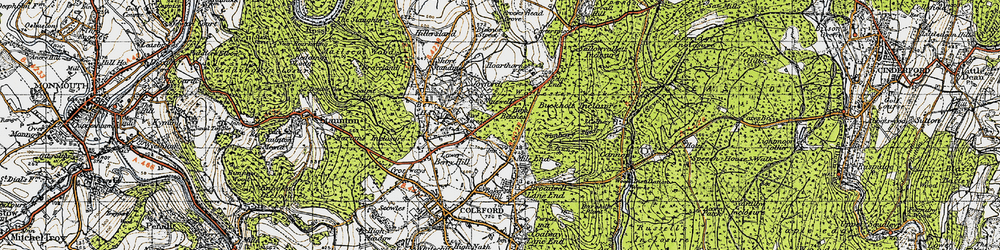 Old map of Wimberry Slade in 1946