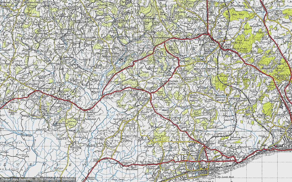 Old Map of Ninfield, 1940 in 1940