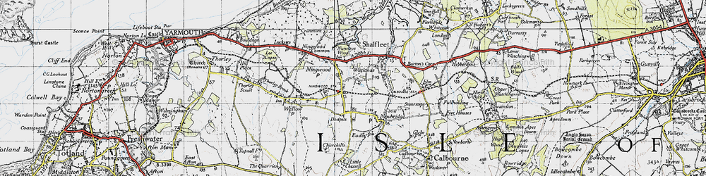 Old map of Ningwood in 1945