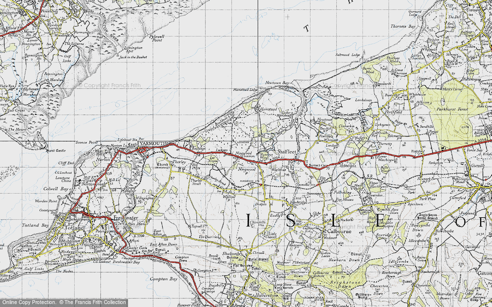 Old Map of Ningwood Common, 1945 in 1945