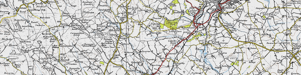 Old map of Ninnes Bridge in 1946
