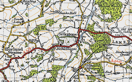 Old map of Noblethorpe in 1947
